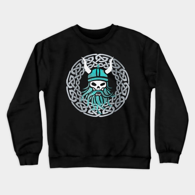 Viking Skull Crewneck Sweatshirt by Wild Geometric